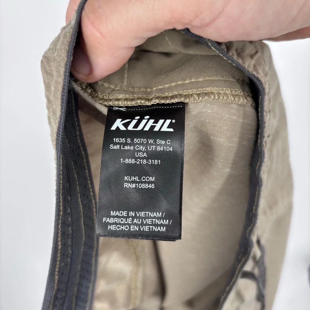 KUHL Getaway Shorts Mens XL Brown Drawstring Hiking Outdoor Active Athletic